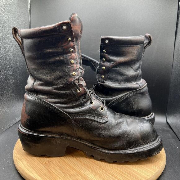 Red Wing 217 Mens Size 9 Waterproof Logger Boots Soft Toe Electrical Hazard Shoe main image 4